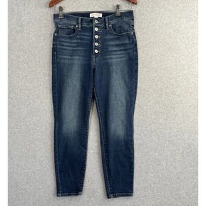 Lucky Brand Bridgette High Rise Skinny Jeans Womens 10/30 Blue Button‎ Fly